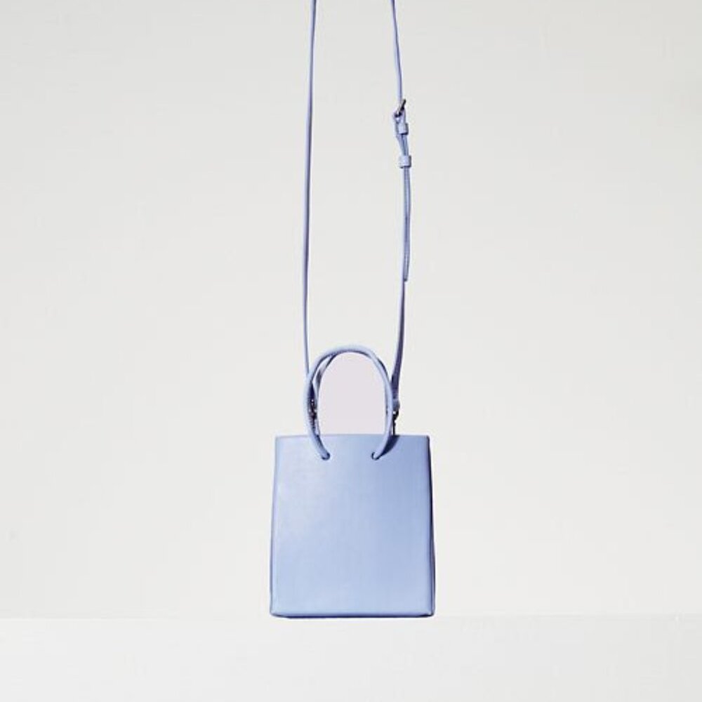 Aritzia Auxiliary Leather Shopper Bag